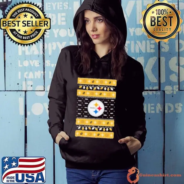 Pittsburgh Steelers NFL Holiday Lights Ugly Christmas 2024 Hoodie