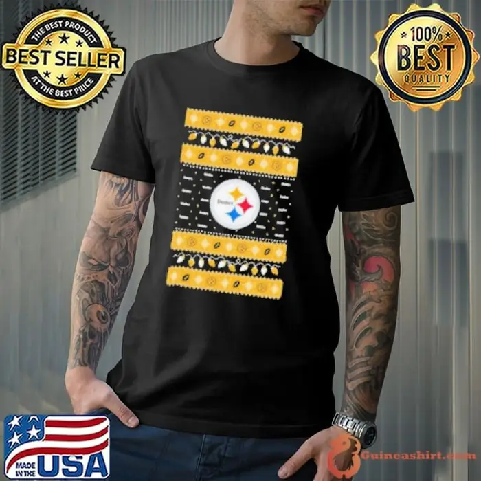 Pittsburgh Steelers NFL Holiday Lights Ugly Christmas 2024 Unisex