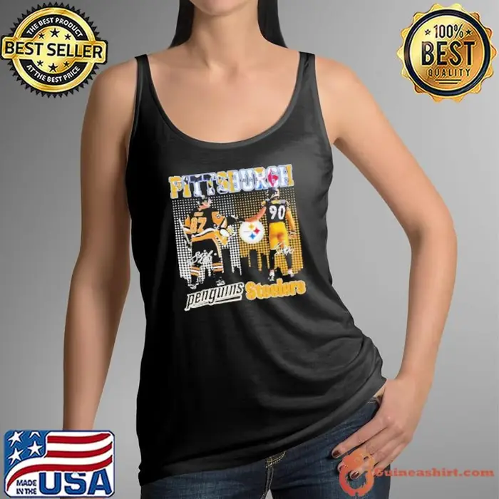 Pittsburgh Steelers Tj Watt X Pittsburgh Hockey Sidney Crosby Tank Top