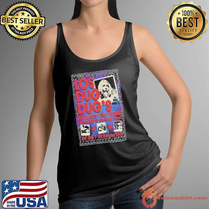 Poster Los Dug Dug’s Rickshaw Stop In San Francisco CA December 7 2024 Tank Top