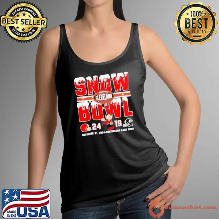 Snow Bowl 2024 Cleveland Browns 24 19 Pittsburgh Steelers Tank Top