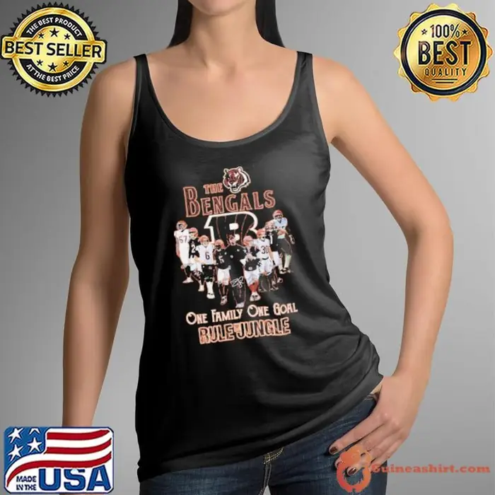The Bengals one family one goal rule jungle Tank Top