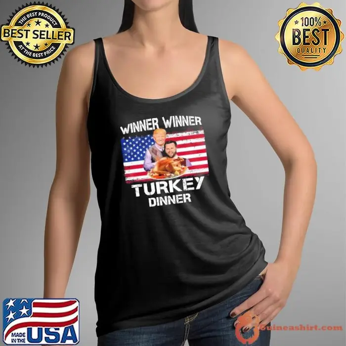 Trump Vance Winner Winner Turkey Dinner Thanksgiving Tank Top