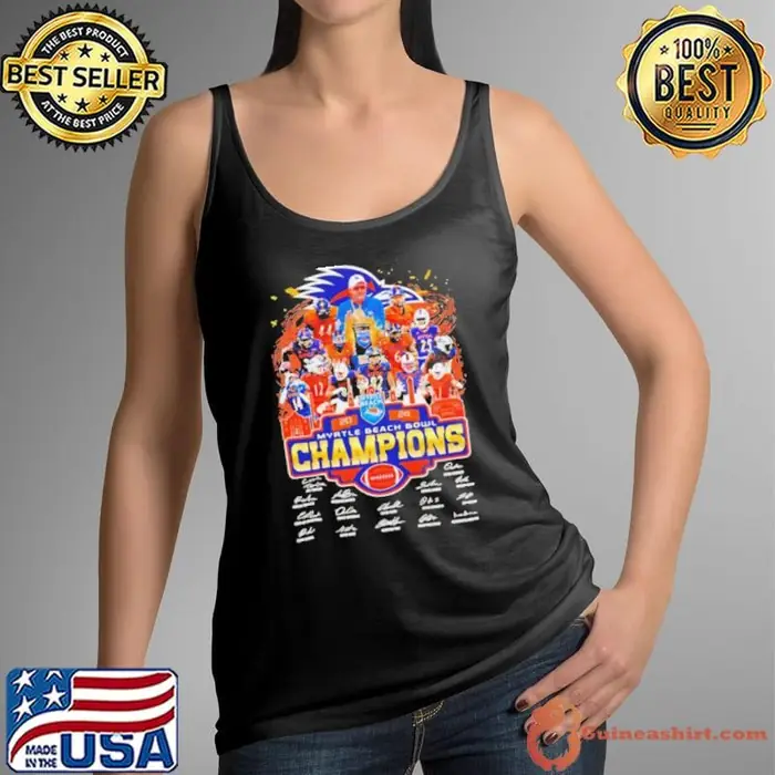 2024 Myrtle Beach Bowl Champions UTSA Roadrunners players signatures Tank Top