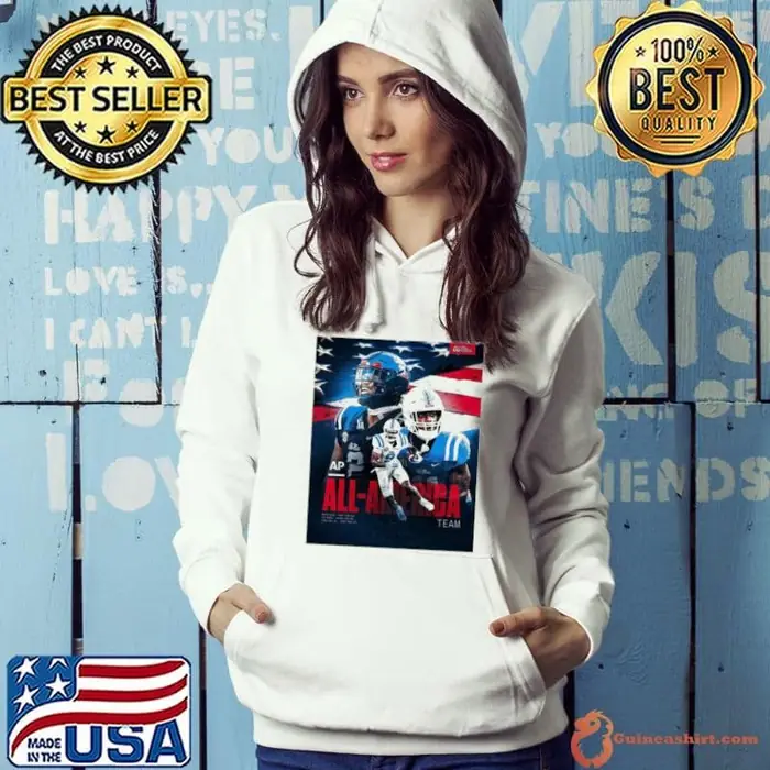 AP All-America Team Tre Harris, Walter Nolen, Pooh Paul Ole Miss Rebels 2024 Poster Hoodie
