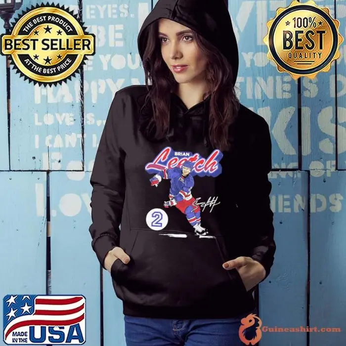 American former professional ice hockey defenseman brian leetch retro Hoodie