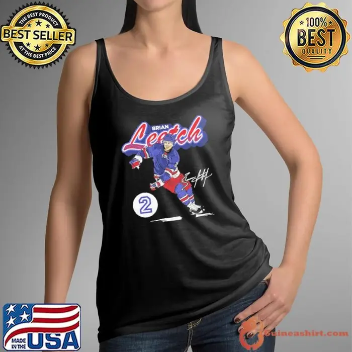 American former professional ice hockey defenseman brian leetch retro Tank Top