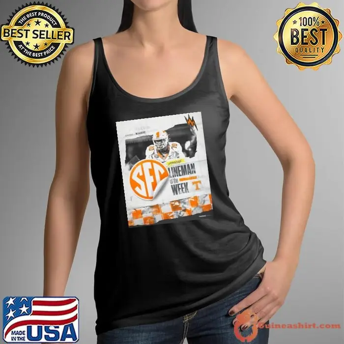Andrej Karic Tennessee Volunteers SEC Offensive Lineman Of The Week 2024 Poster Tank Top