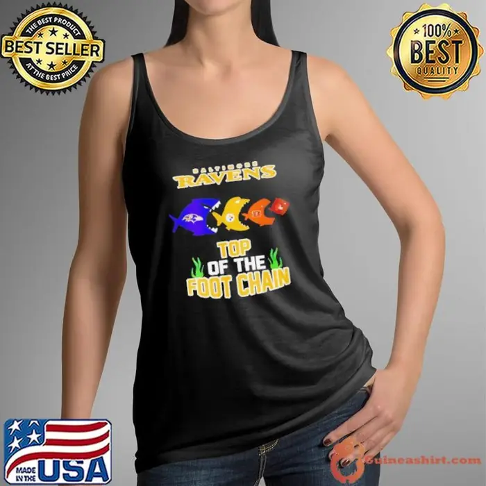 Baltimore Ravens top of the foot chain Tank Top