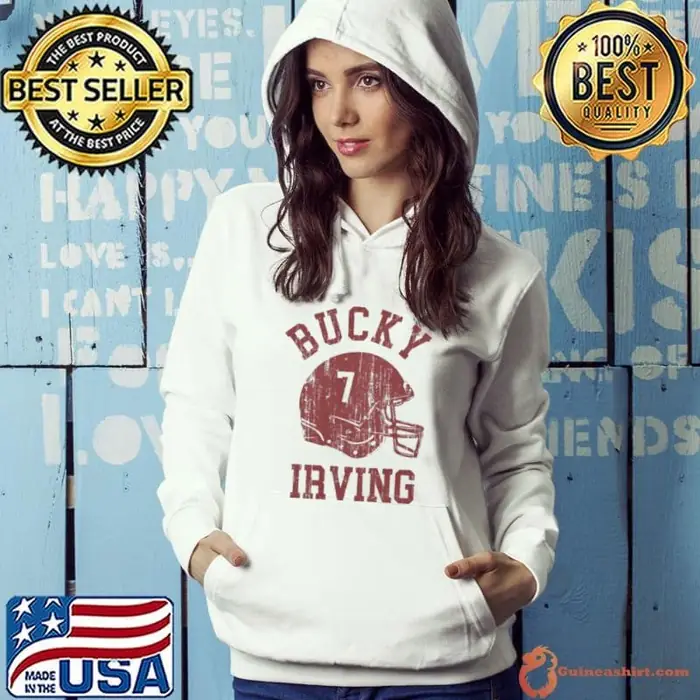 Bucky Irving Tampa Bay Buccaneers NFL football helmet font vintage Hoodie