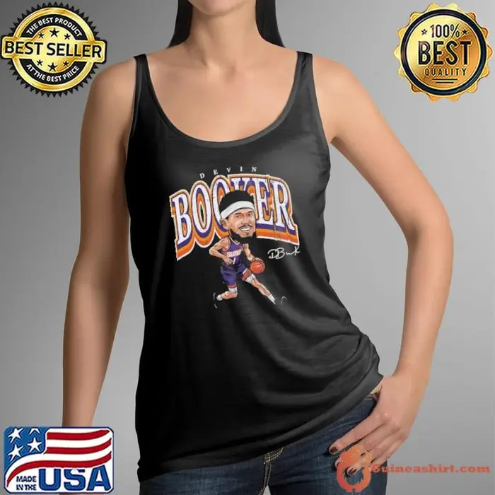 Devin Booker American professional basketball Phoenix Cartoon Tank Top