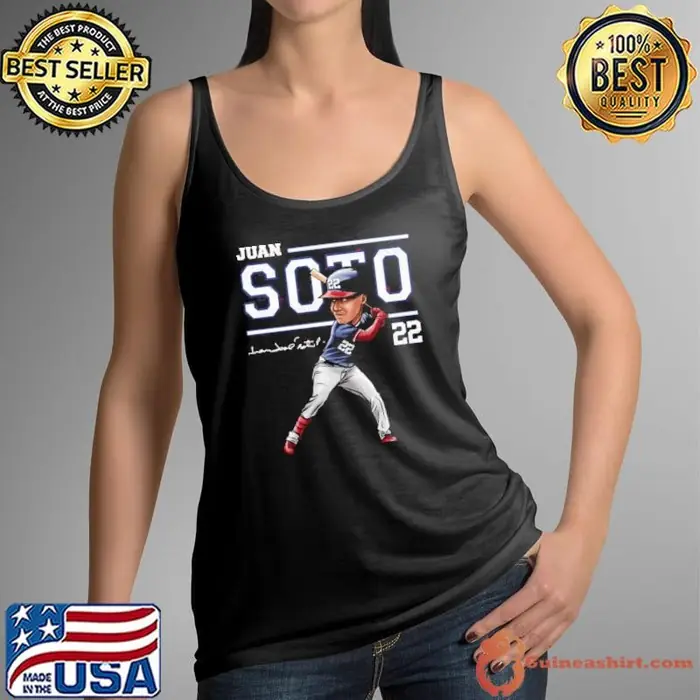 Dominican professional baseball outfielder juan soto cartoon Tank Top