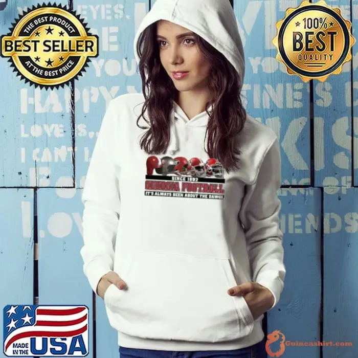 Georgia Bulldogs it's always been about the Dawgs helmets Hoodie