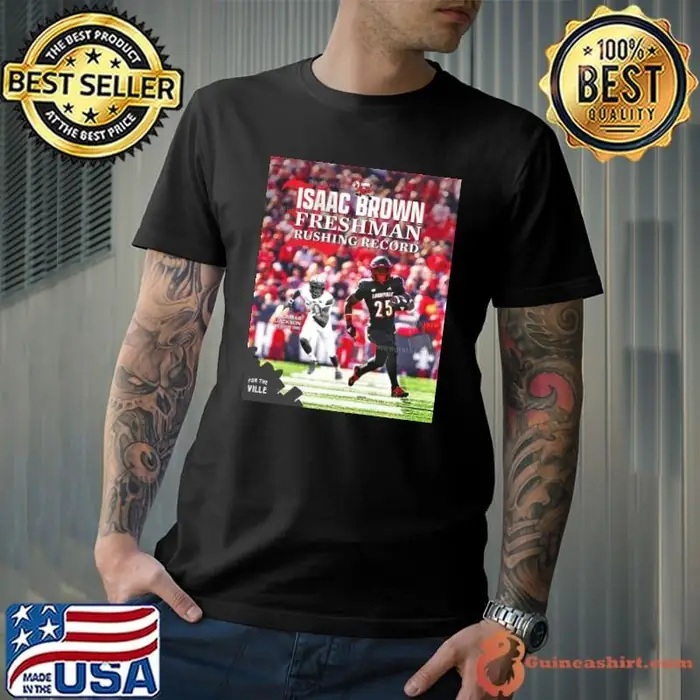 Isaac Brown Louisville Cardinals Freshman Rushing Record Lamar Jackson 960 Rushing Yards Poster Unisex