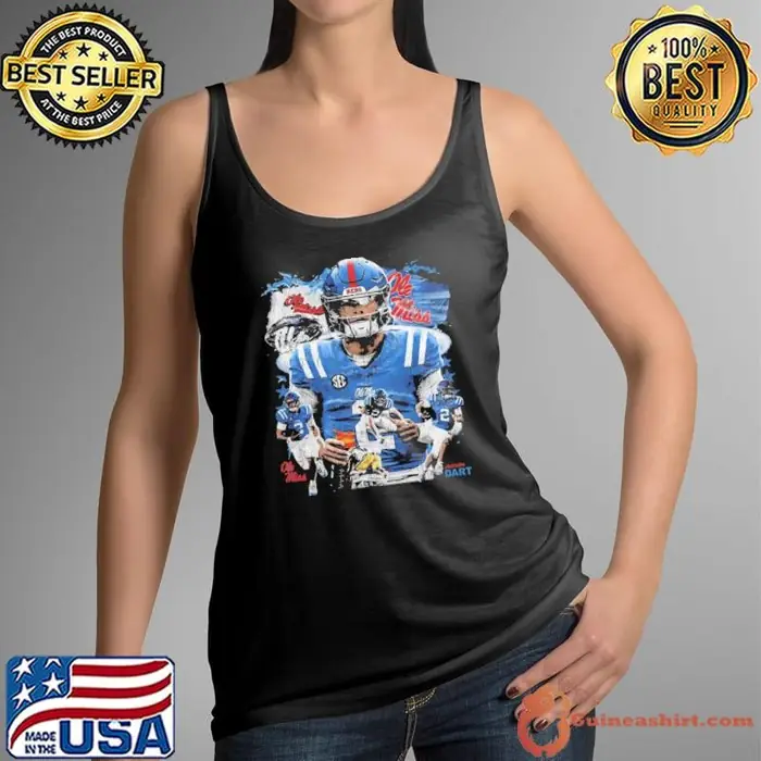 Jaxson Dart American football quarterback Watercolor Tank Top