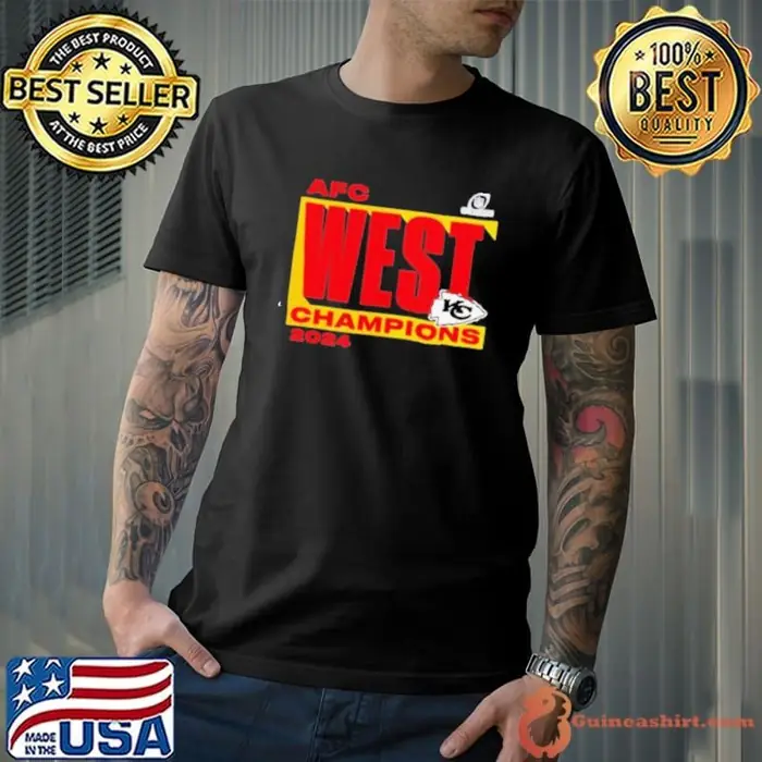 Kansas City Chiefs Fanatics 2024 AFC West Division Champions Conquer Unisex