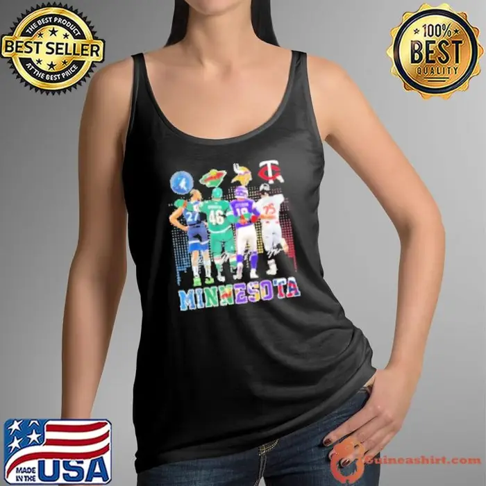 Minnesota Timberwolves x Minnesota Wild x Minnesota Vikings x Minnesota Twins Signature Tank Top