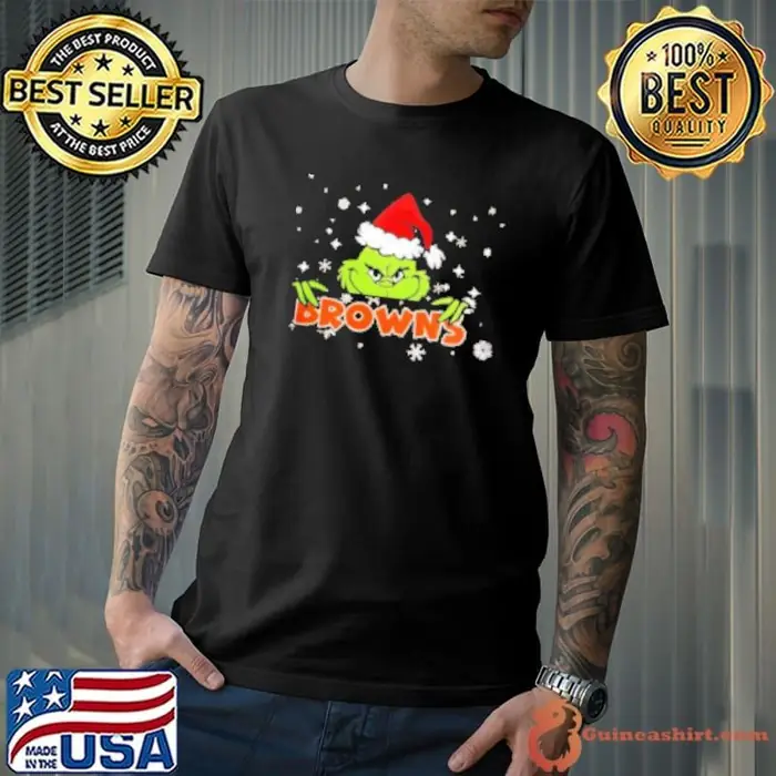 NFL Cleveland Browns Merry Christmas Grinch Unisex
