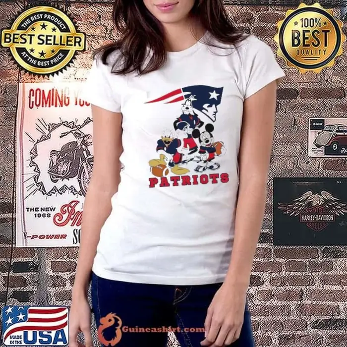 New England Patriots football NFL Mickey and friends cartoon Ladiestee