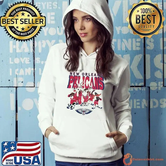 New Orleans Pelicans Looney Tunes characters NBA basketball Hoodie
