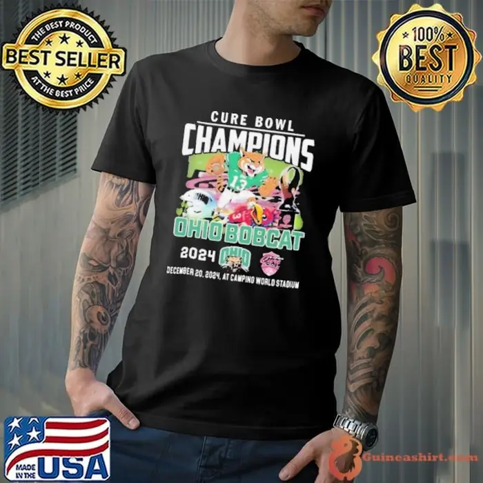 Ohio Bobcats Celebrating The Champions Of Cure Bowl 2024 Dec 20 2024 At Camping World Stadium Mascot Unisex