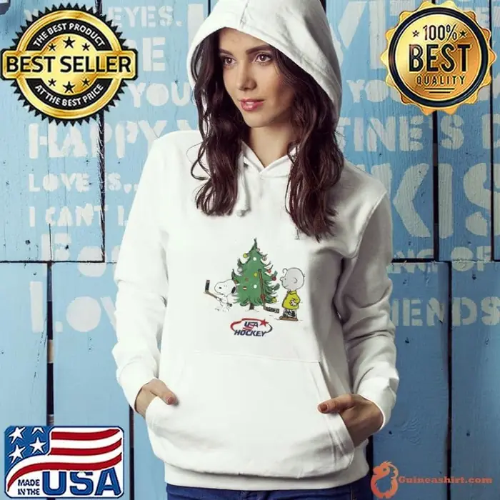 Peanuts X USA Hockey Christmas Morning Hoodie