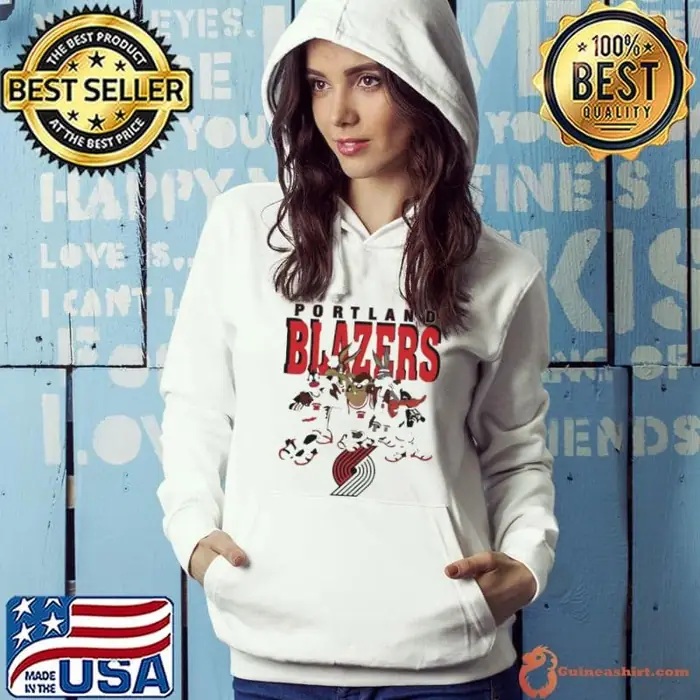 Portland Trail Blazers Looney Tunes Nba Basketball Hoodie