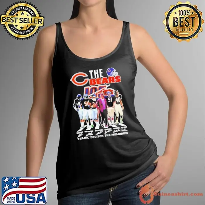 The Chicago Bears 105 years thank you for the memories Tank Top