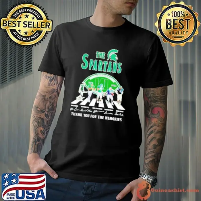The Michigan State Spartans Abbey Road 1884 2025 thank you for the memories signatures Unisex
