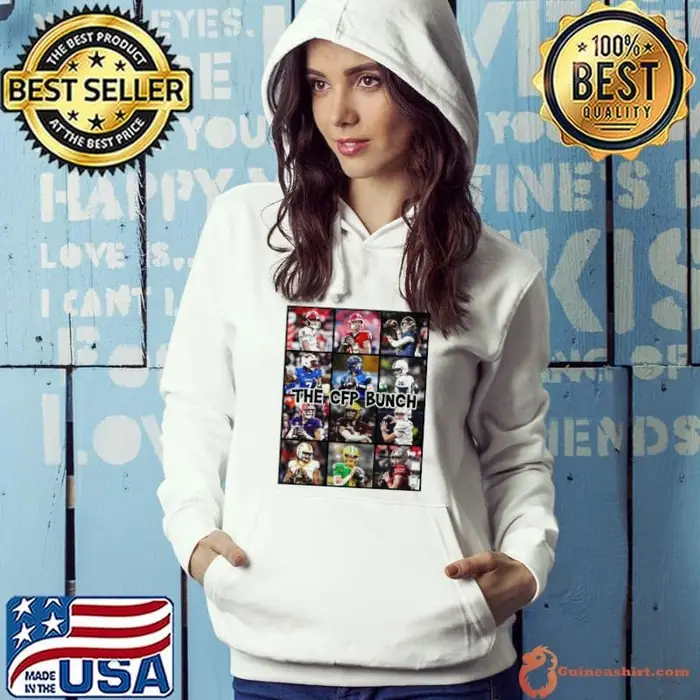 The QBs of the CFP Bunch Indiana at Notre Dame, SMU at Penn State, Clemson at Texas Graphics Poster Hoodie
