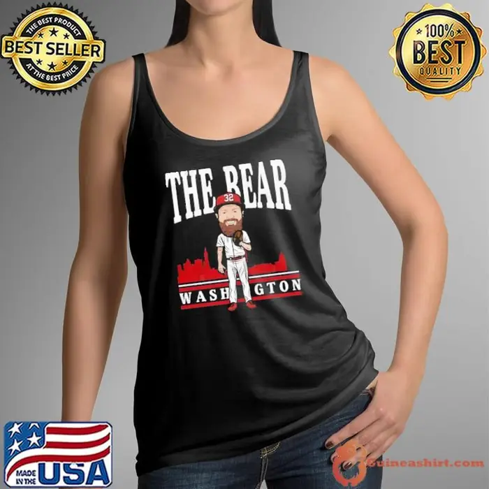 The bear washington aaron barrett toon American former professional baseball pitcher Tank Top