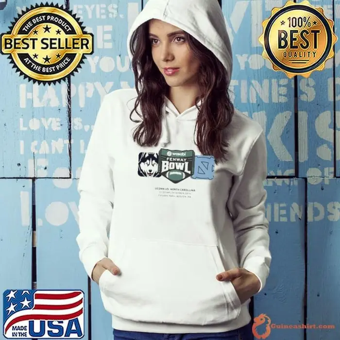 UConn Huskies Vs North Carolina Tar Heels 2024 Fenway Bowl At Fenway Park In Boston MA On December 28th Hoodie