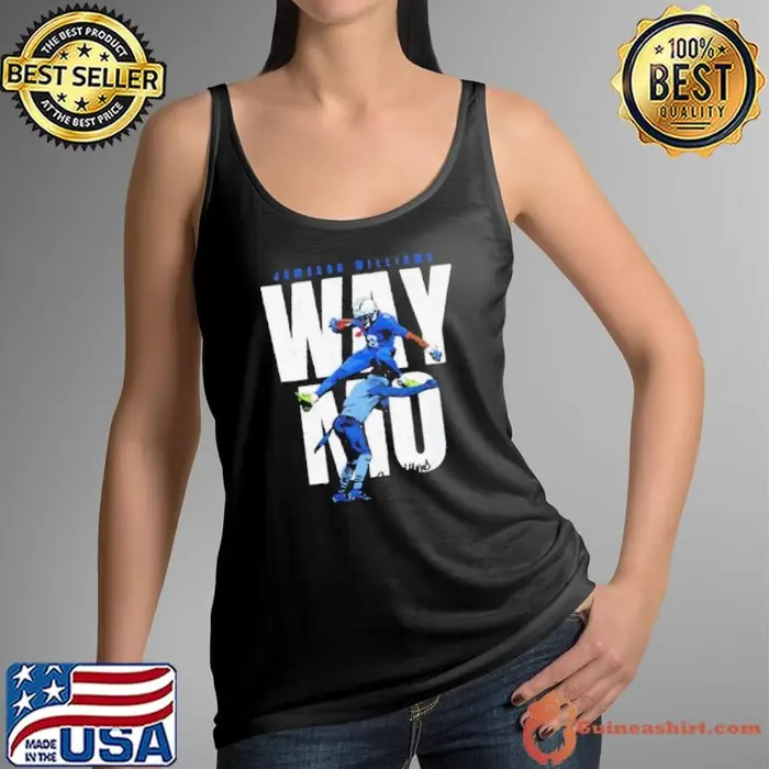 Waymo Jameson Williams player Detroit Lions NFL hurdles signature Tank Top