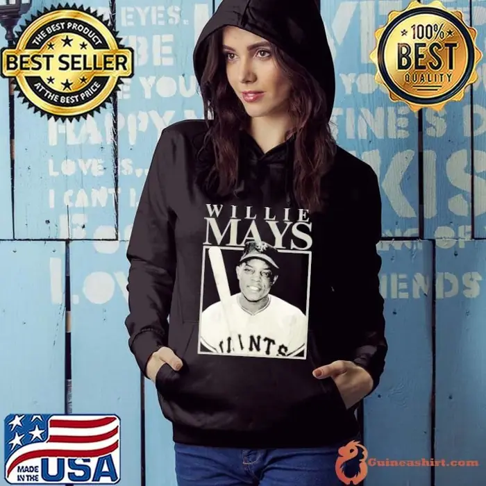 Willie Mays American professional baseball center fielder Hoodie