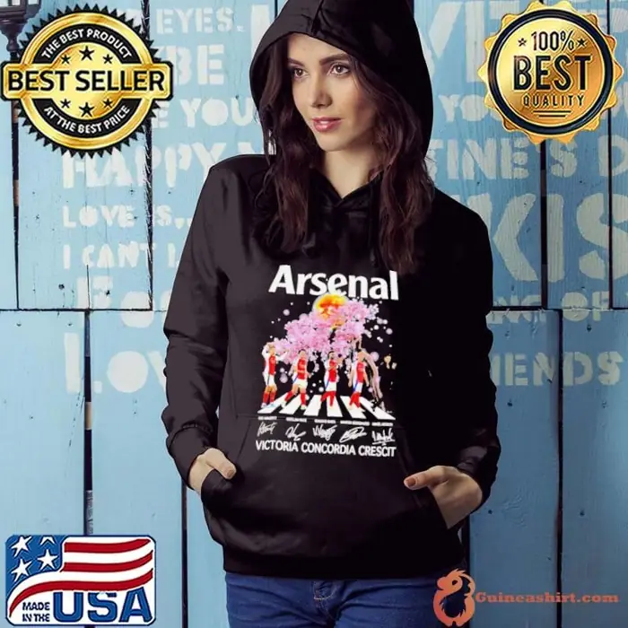 Arsenal Abbey Road cherry blossom victoria concordia crescit Hoodie