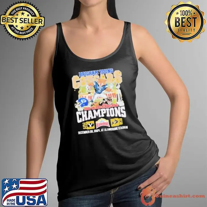 Brigham Young Cougars Mascot 2024 Valero Alamo Bowl Champions Tank Top