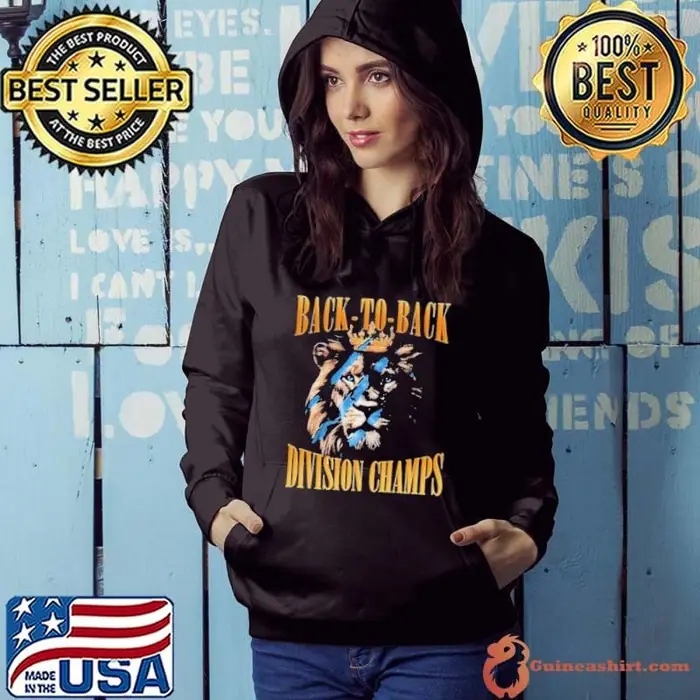 Detroit Lions Back To Back Division Champs 2025 Hoodie