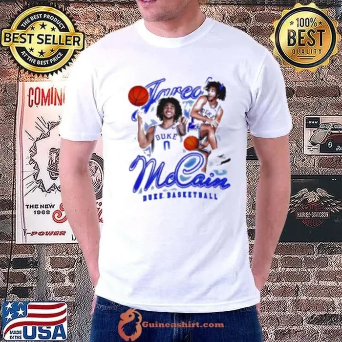 Duke Blue Devils White Jared McCain Swirl Player Unisex