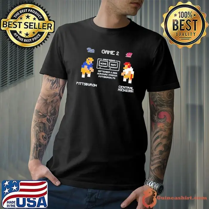Game 2 Pittsburgh Panthers Vs Central Michigan Uniforms Home Away September 6 2025 Acrisure Stadium 8-bit Unisex