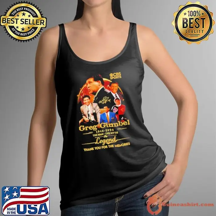 Greg Gumbel 1946 2024 the man the myth the legend thank you for the memories Tank Top