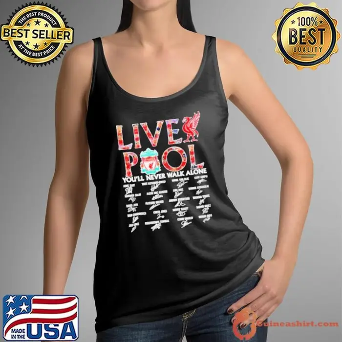 Liverpool you’ll never walk alone signature all team Tank Top