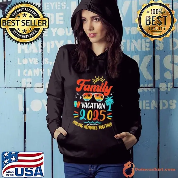 Official Family Vacation 2025 Beach Matching Summer Vacation 2025 Hoodie