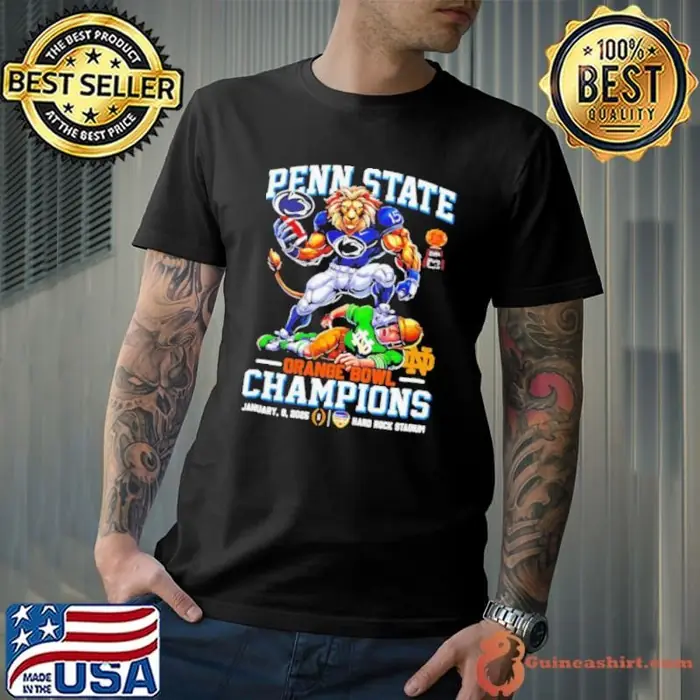 Penn State Nittany Lions Orange Bowl 2025 Champs mascot Unisex