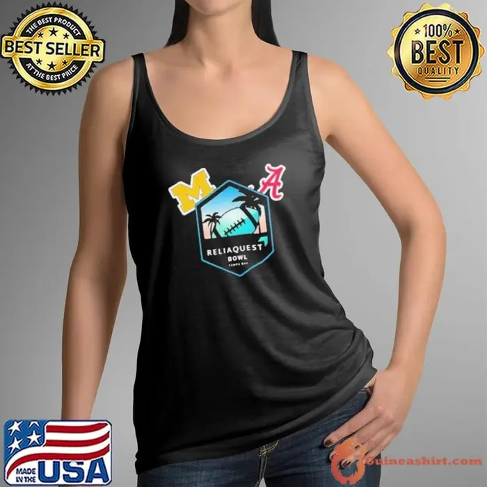 Reliaquest Bowl Alabama Vs Michigan Tampa FL Dec 31 2024 Logo Tank Top