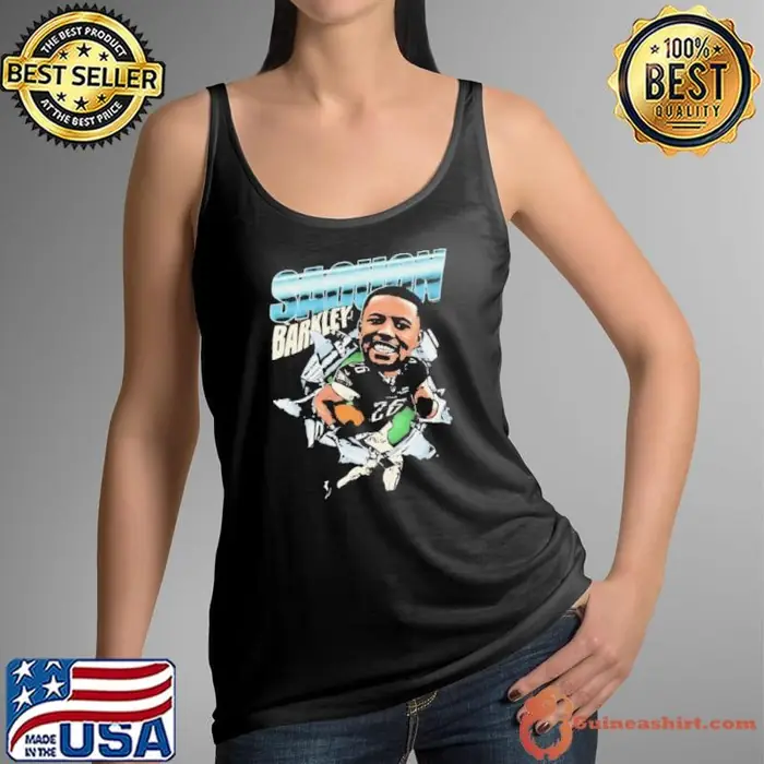 Saquon Barkley Philadelphia Eagles NFL football big head 90s Tank Top