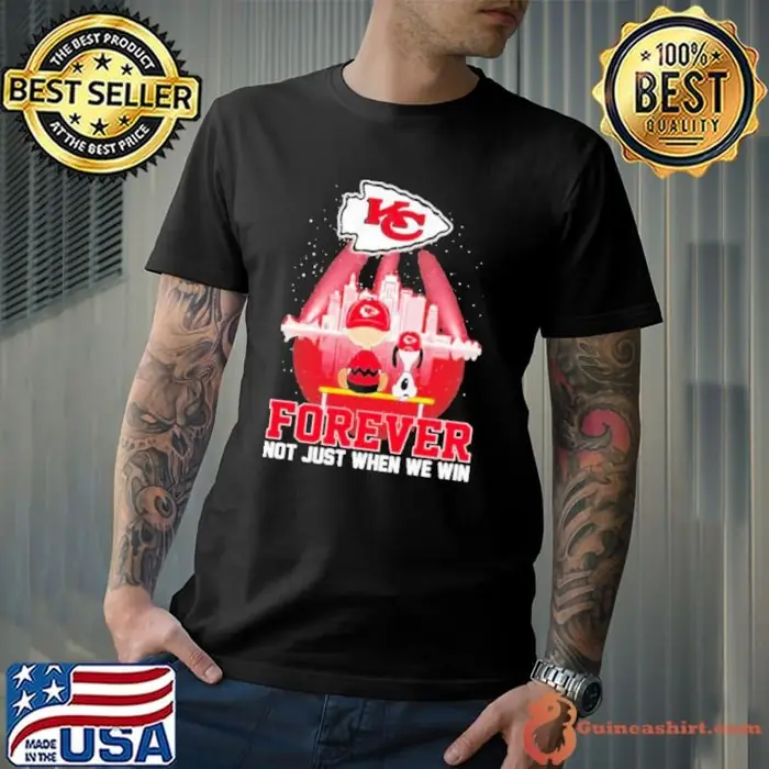 Skyline Snoopy and Charlie Brown Kansas City Chiefs forever not just when we win Unisex