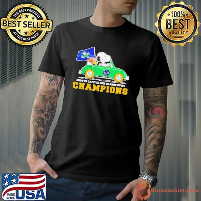 Snoopy driving car 2024 25 Capital One Orange Bowl Champions Unisex
