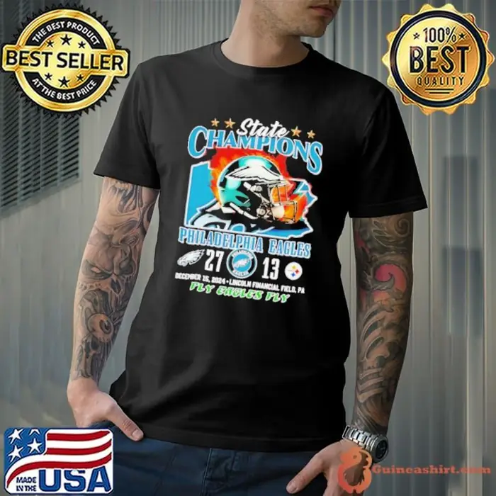 State Champions Philadelphia Eagles defeat Steelers score Unisex