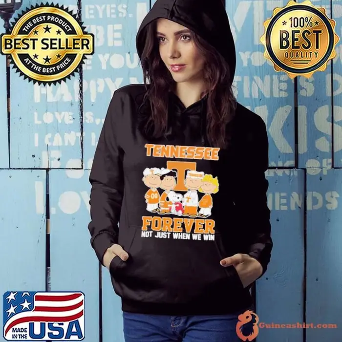 The Peanuts X Tennessee Volunteers Forever Not Just When We Win Hoodie