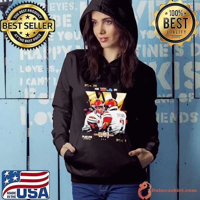 Washington Commanders Win Detroit Lions Advanced 2025 NFC Championship NFL Playoffs 45 31 Final Scores Hoodie